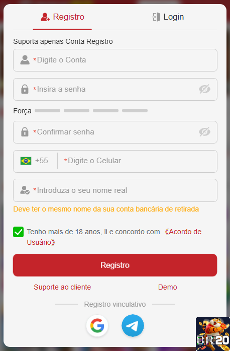 Experiência de Jogos br20.com